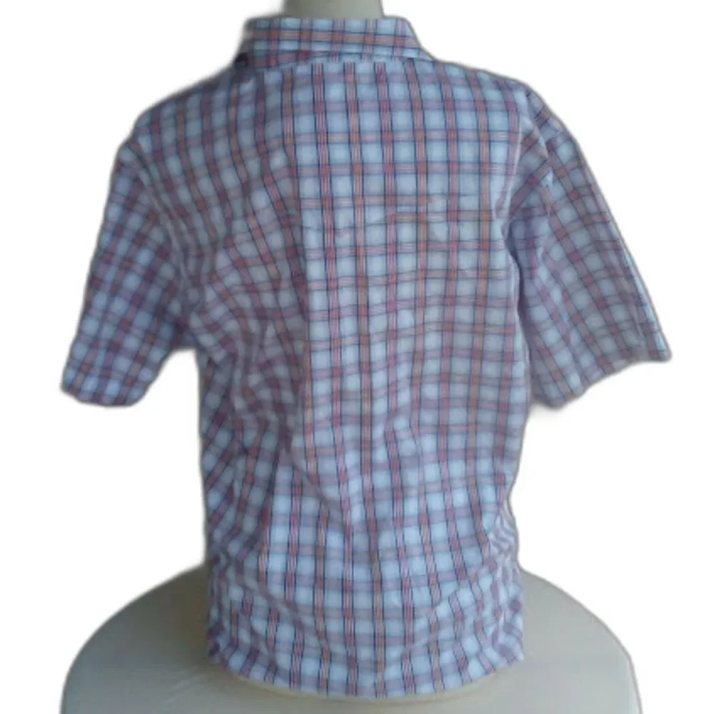 Wrangler Men's Shirt Vintage 90s Plaid Western Short Sleeve New Without Tags L